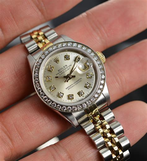 rolex datejust 26 diamond|Rolex diamond bezel 26mm.